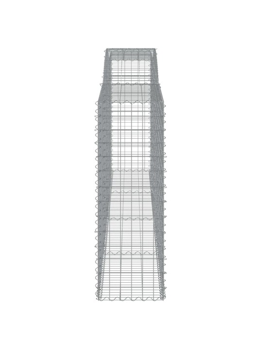 Klenuté gabionové koše 20ks 400x50x140/160cm pozinkované železo