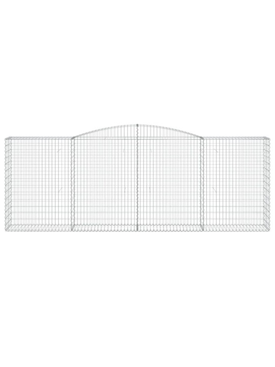 Klenuté gabionové koše 25ks 400x50x140/160cm pozinkované železo