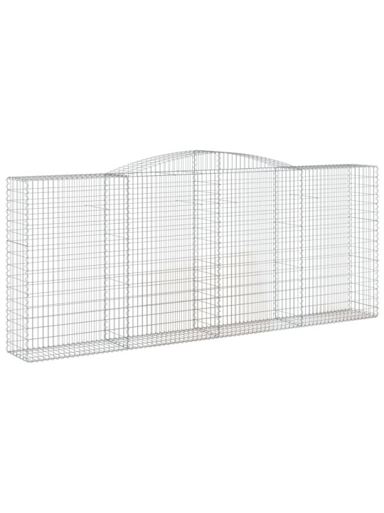 Klenuté gabionové koše 15ks 400x50x160/180cm pozinkované železo