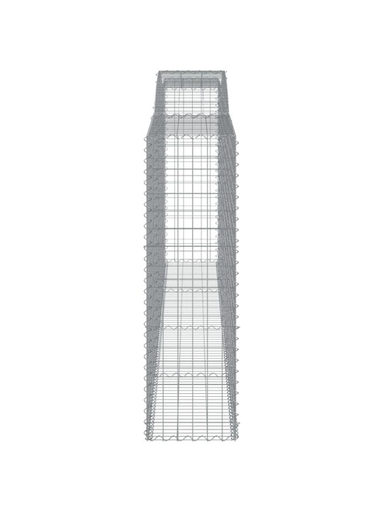 Klenuté gabionové koše 15ks 400x50x160/180cm pozinkované železo