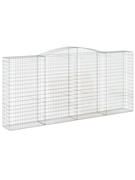 Klenuté gabionové koše 10ks 400x50x180/200cm pozinkované železo