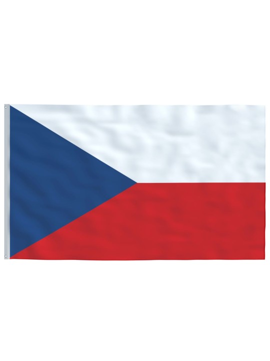 Vlajka Česka a stožár 5,55 m hliník