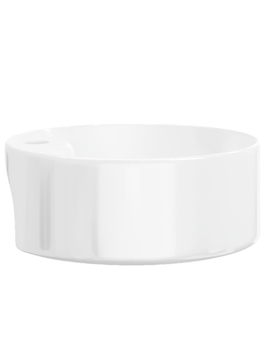 Umyvadlo bílé 40 x 14,5 cm keramika kulaté