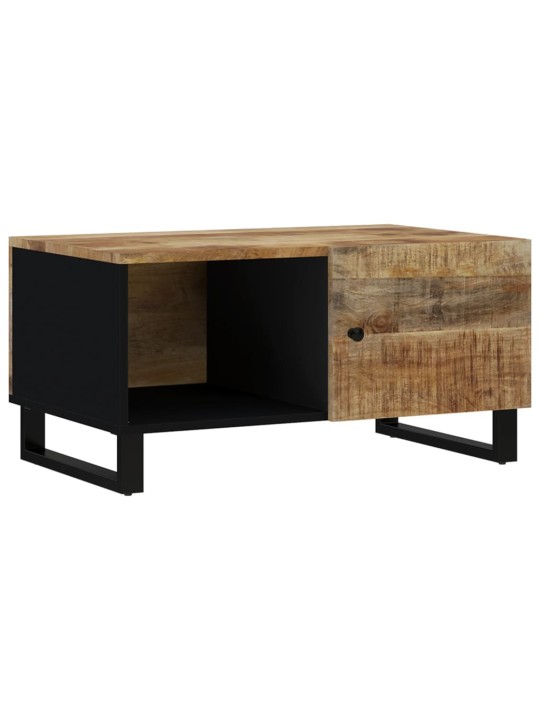 Konferenční stolek 80 x 50 x 40 cm masivní mangovník a kompozit