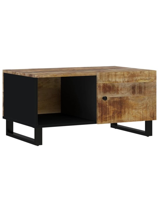 Konferenční stolek 80 x 50 x 40 cm masivní mangovník a kompozit