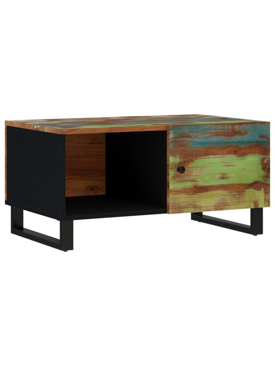 Konferenční stolek 80 x 50 x 40 cm recyklované dřevo a kompozit
