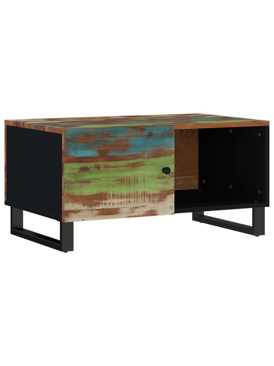Konferenční stolek 80 x 50 x 40 cm recyklované dřevo a kompozit