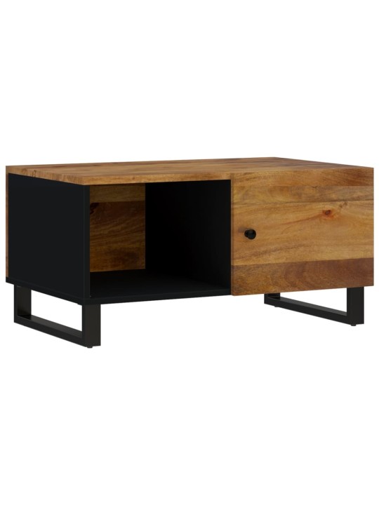 Konferenční stolek 80 x 50 x 40 cm masivní mangovník a kompozit