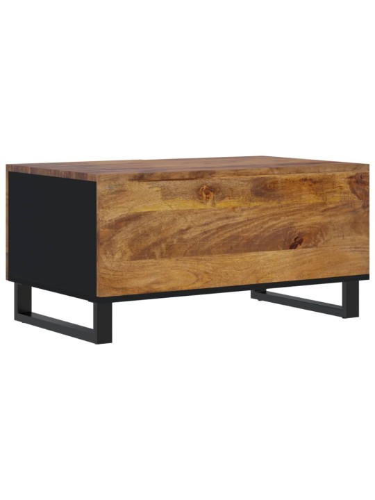 Konferenční stolek 80 x 50 x 40 cm masivní mangovník a kompozit