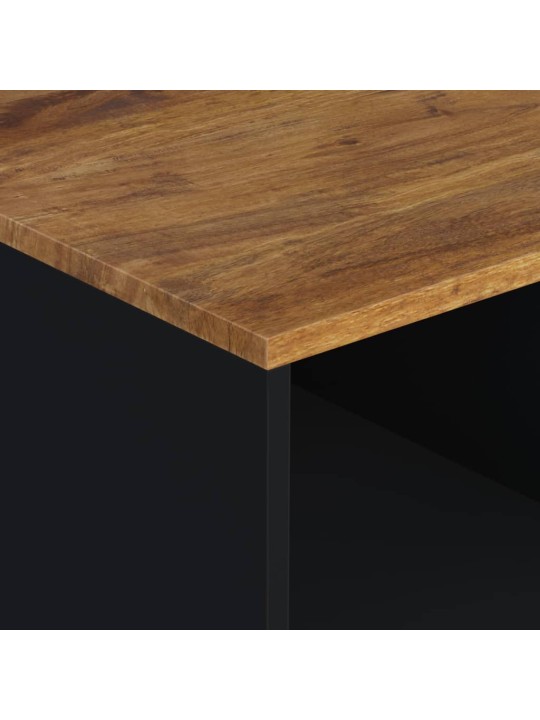 Konferenční stolek 80 x 50 x 40 cm masivní mangovník a kompozit