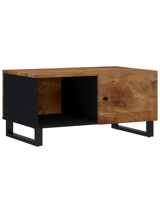 Konferenční stolek 80 x 50 x 40 cm masivní mangovník a kompozit