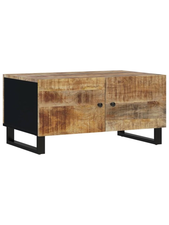 Konferenční stolek 80 x 50 x 40 cm masivní mangovník a kompozit