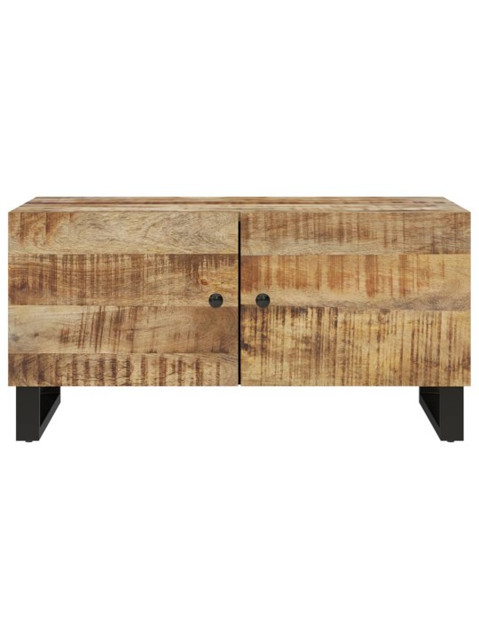 Konferenční stolek 80 x 50 x 40 cm masivní mangovník a kompozit