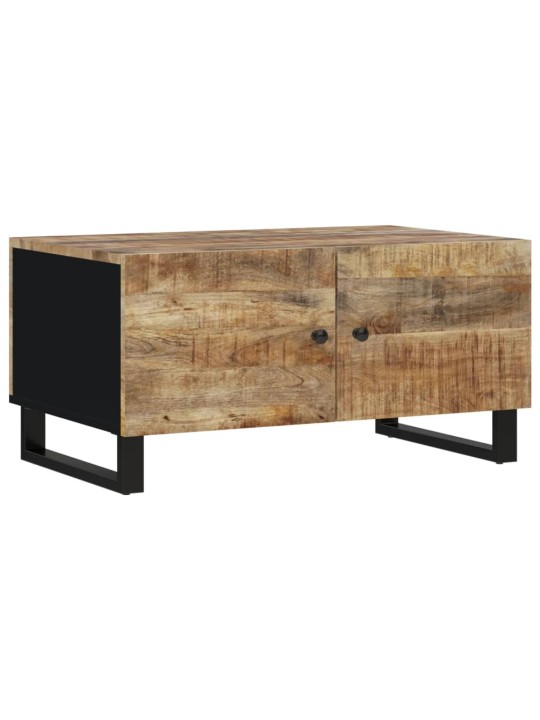 Konferenční stolek 80 x 50 x 40 cm masivní mangovník a kompozit