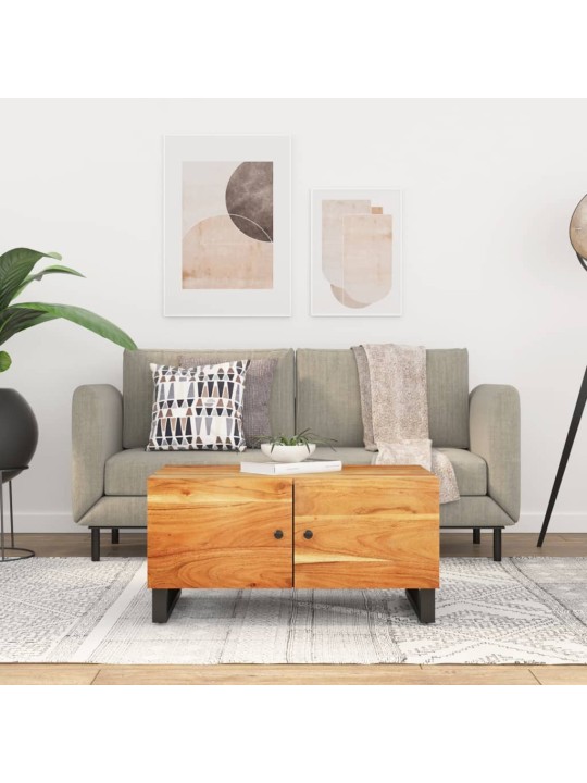 Konferenční stolek 80 x 50 x 40 cm masivní akácie a kompozit