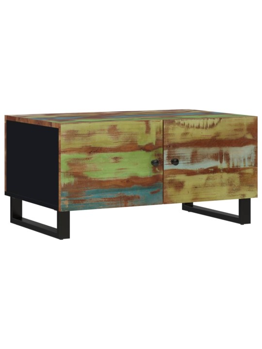 Konferenční stolek 80 x 50 x 40 cm recyklované dřevo a kompozit