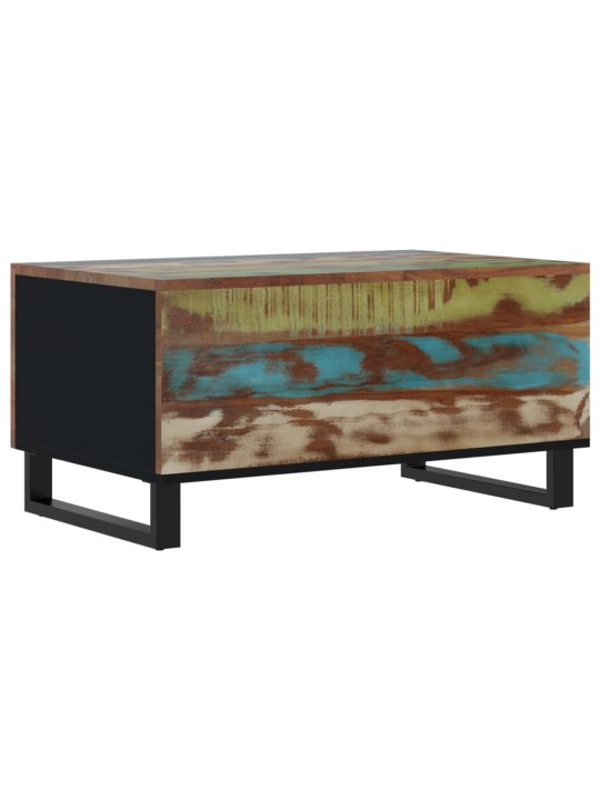 Konferenční stolek 80 x 50 x 40 cm recyklované dřevo a kompozit