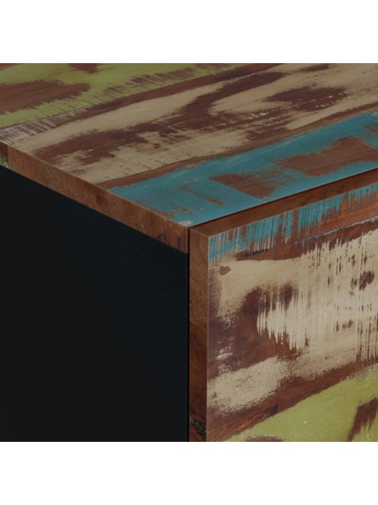 Konferenční stolek 80 x 50 x 40 cm recyklované dřevo a kompozit