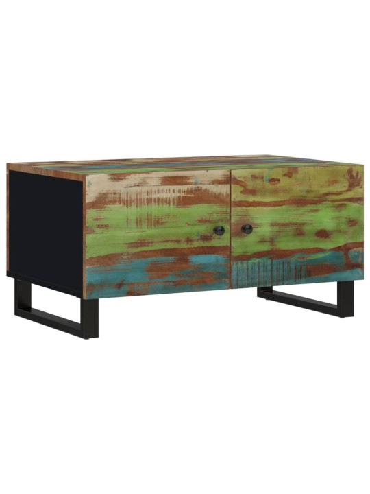Konferenční stolek 80 x 50 x 40 cm recyklované dřevo a kompozit