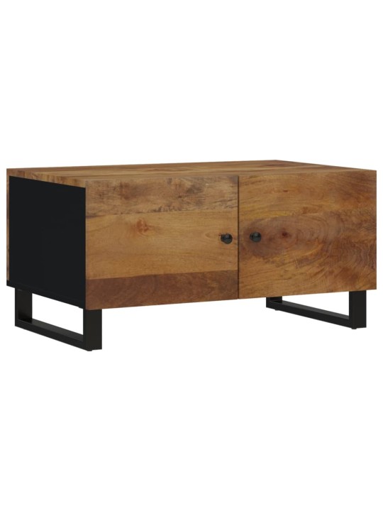 Konferenční stolek 80 x 50 x 40 cm masivní mangovník a kompozit