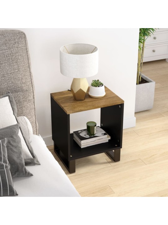 Konferenční stolek 40 x 31 x 46 cm masivní mangovník a kompozit