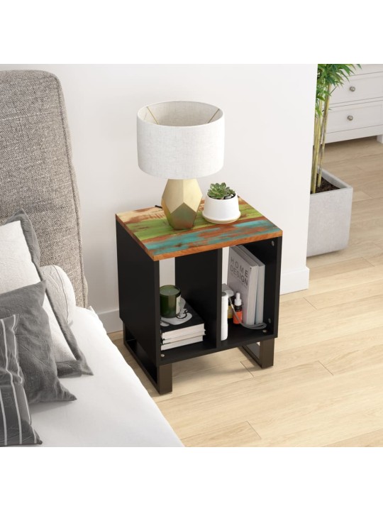 Odkládací stolek 40 x 31 x 46 cm recyklované dřevo a kompozit