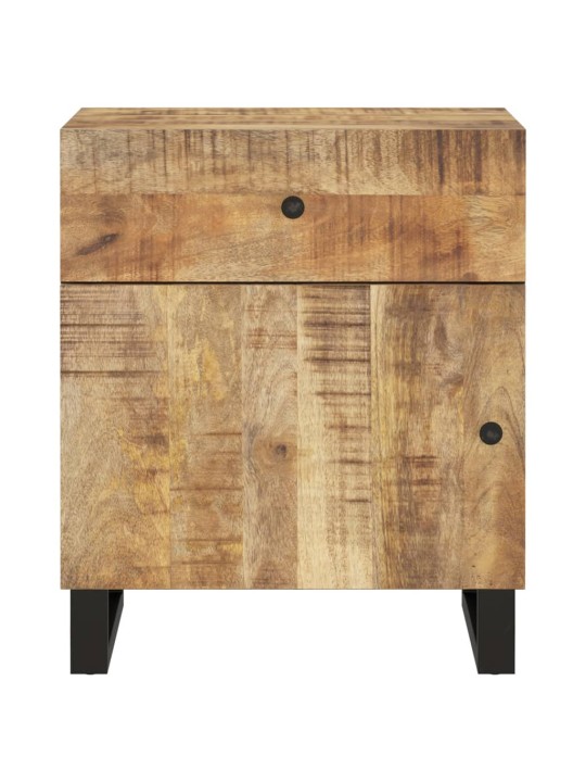Noční stolek 50x33x60 cm masivní mangovník a kompozitní dřevo