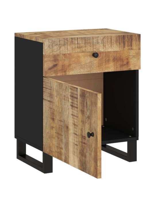 Noční stolek 50x33x60 cm masivní mangovník a kompozitní dřevo