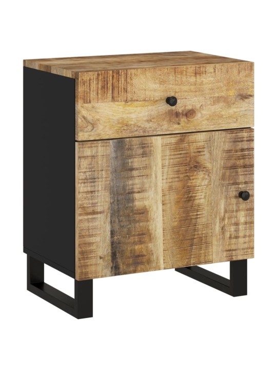 Noční stolek 50x33x60 cm masivní mangovník a kompozitní dřevo