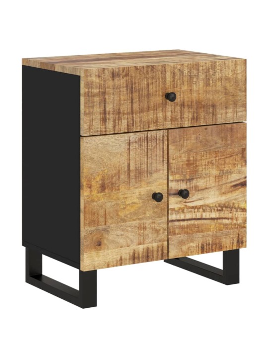 Noční stolek 50x33x60 cm masivní mangovník a kompozitní dřevo