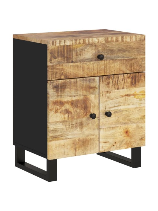 Noční stolek 50x33x60 cm masivní mangovník a kompozitní dřevo