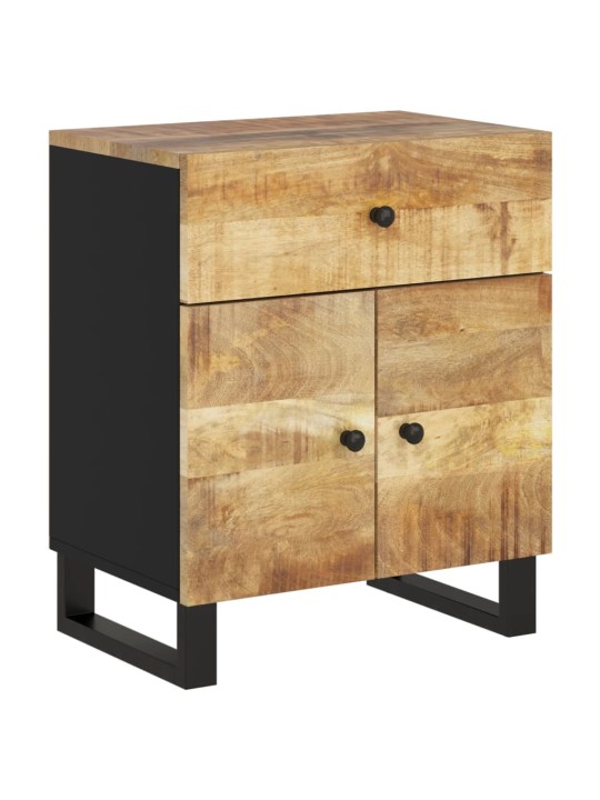 Noční stolek 50x33x60 cm masivní mangovník a kompozitní dřevo