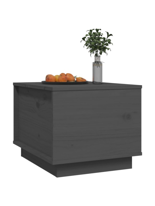 Konferenční stolek šedý 40 x 50 x 35 cm masivní borové dřevo