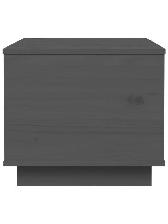 Konferenční stolek šedý 40 x 50 x 35 cm masivní borové dřevo