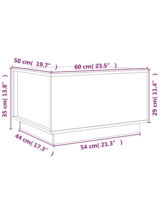 Konferenční stolek 60x50x35 cm masivní borové dřevo
