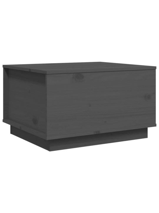 Konferenční stolek šedý 60x50x35 cm masivní borové dřevo