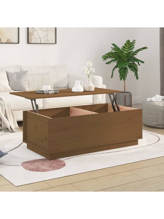 Konferenční stolek medově hnědý 100x50x35 cm masivní borovice