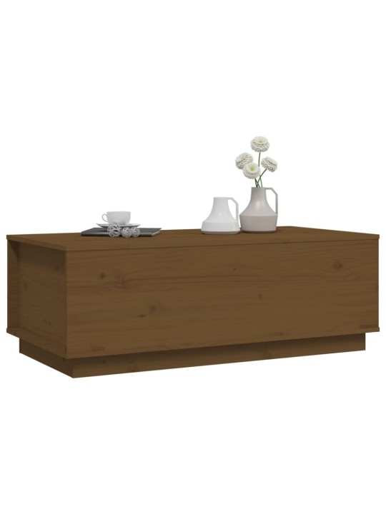 Konferenční stolek medově hnědý 100x50x35 cm masivní borovice