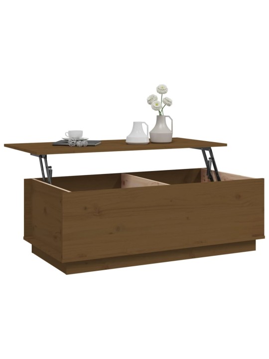 Konferenční stolek medově hnědý 100x50x35 cm masivní borovice