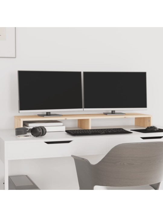 Stojan na monitor 100x27x10 cm masivní borové dřevo