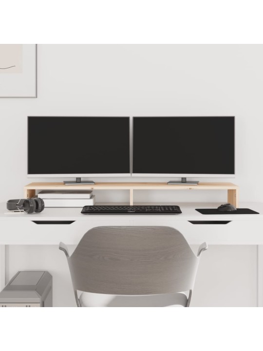 Stojan na monitor 100x27x10 cm masivní borové dřevo
