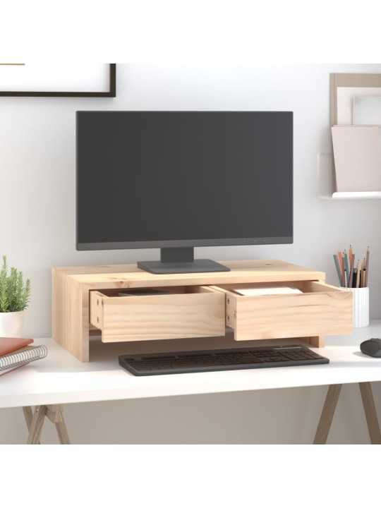 Stojan na monitor 50 x 27 x 15 cm masivní borové dřevo