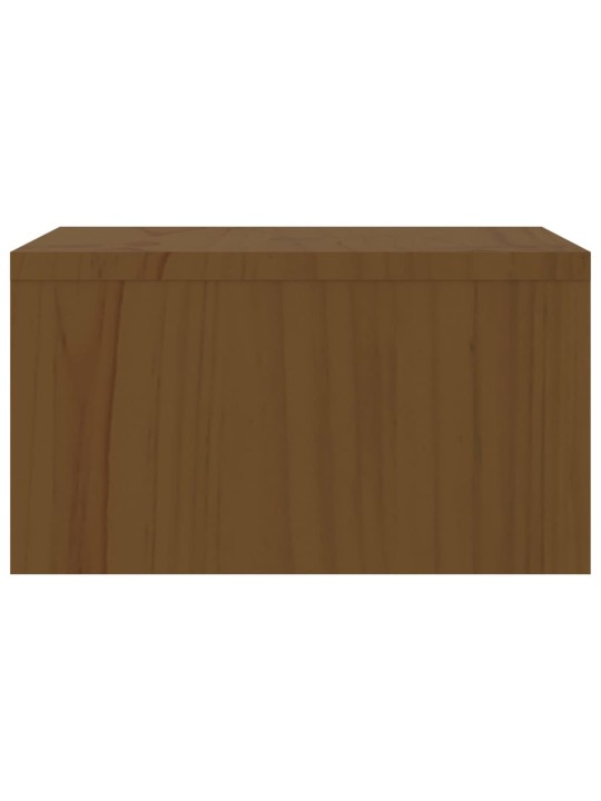 Stojan na monitor medově hnědý 50x27x15 cm masivní borové dřevo