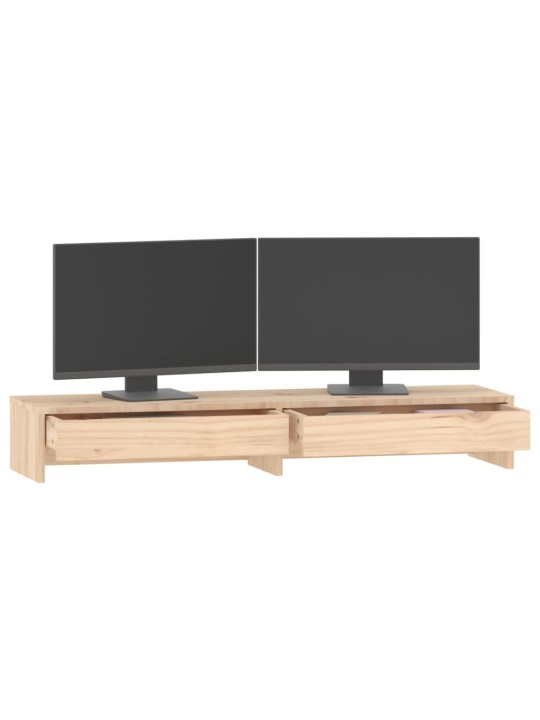 Stojan na monitor 100x27x15 cm masivní borové dřevo