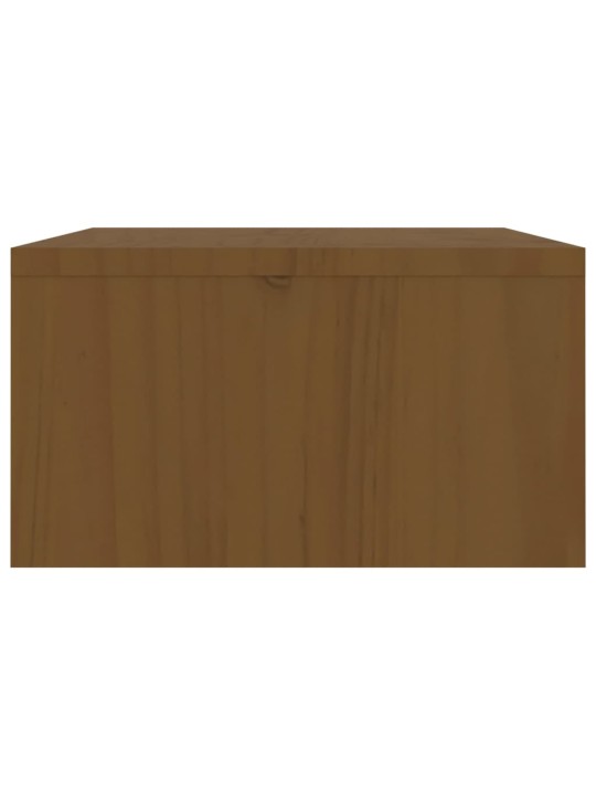 Stojan na monitor medově hnědý 100x27x15 cm masivní borovice