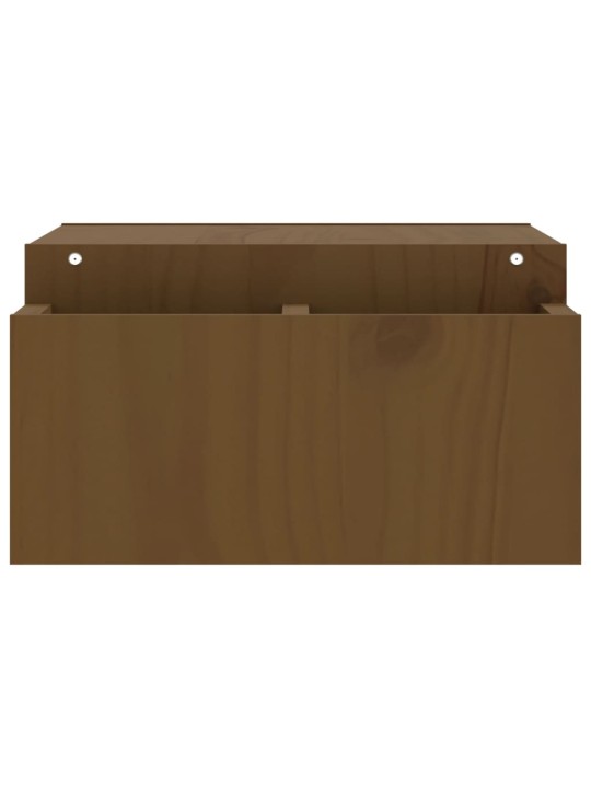 Stojan na monitor medově hnědý 70x27,5x15 cm masivní borovice