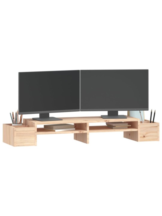 Stojan na monitor 100 x 27,5 x 15 cm masivní borové dřevo