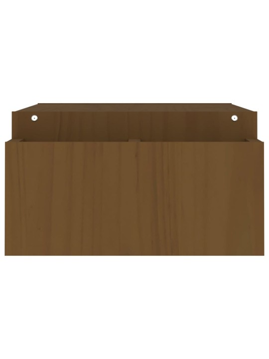 Stojan na monitor medově hnědý 100x27,5x15 cm masivní borovice