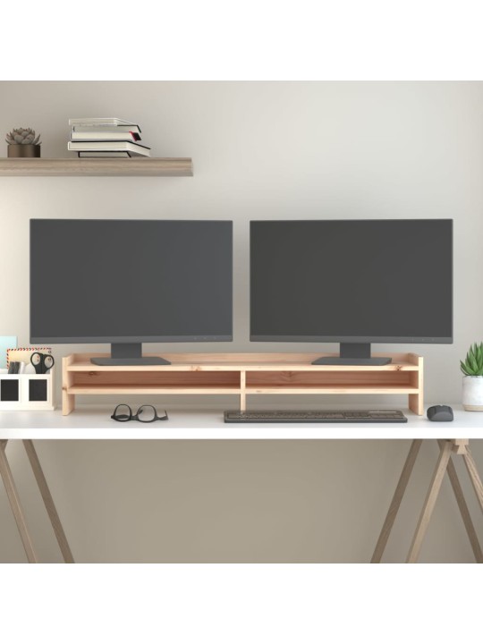 Stojan na monitor 100 x 24 x 16 cm masivní borové dřevo