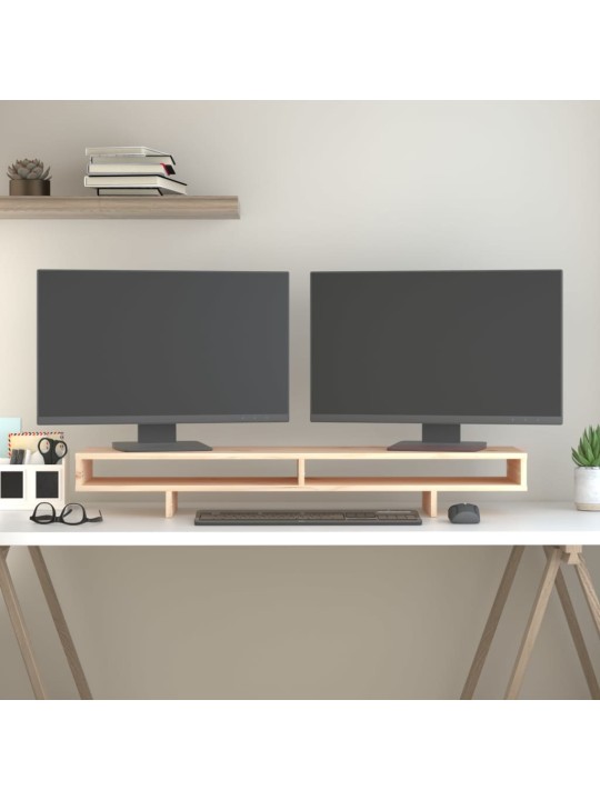 Stojan na monitor 100x27x14 cm masivní borové dřevo